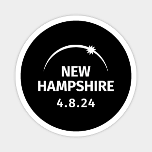 4.8.2024 Solar Eclipse New Hampshire Magnet